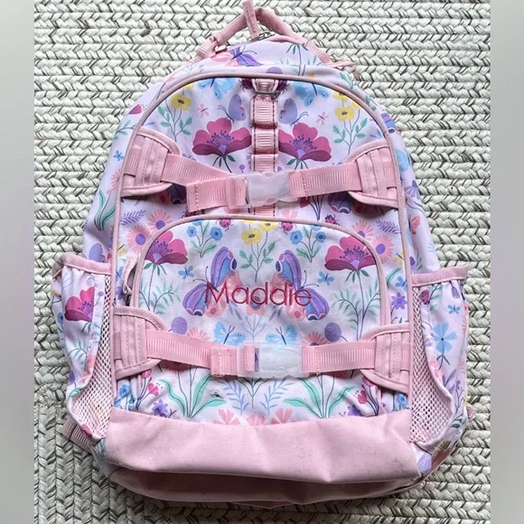 【新品】Pottery Barn リュック butterfly ラベンダー Pottery Barn Kids Small Mackenzie Brown Lavender Butterfly